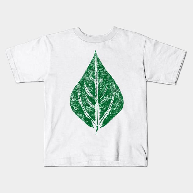 Bean Leaf Kids T-Shirt by Nikokosmos